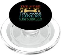 Cuantas más personas conozco, más amo a mi Schnauzer gigante PopSockets PopGrip para MagSafe