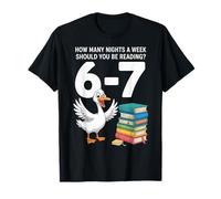 ¿Cuántas Noches a la Semana deberías Estar Leyendo 67 Meme Teacher Camiseta