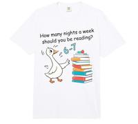 Cuántas Noches a la Semana Leyendo 6-7 Biblioteca Bookworm Comfort Colors Adult Heavyweight T-Shirt