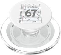 Cuántas Veces Les he Pedido a mis Estudiantes Que presten atención 67 PopSockets PopGrip para MagSafe