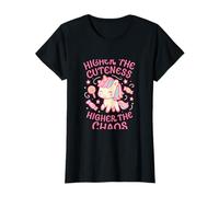 Cuanto más alta sea la ternura, más alto el unicornio kawaii del anime Chaos Camiseta