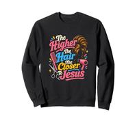 Cuanto más Alto Sea el Cabello, más Cerca de Jesús Peine Estilista Sudadera