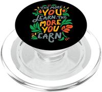 Cuanto más aprendas, más ganas Cita Motivacional PopSockets PopGrip para MagSafe