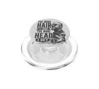 Cuanto más Cabello pierdo, más Cabeza me Pongo Divertida Cita Calva PopSockets PopGrip para MagSafe