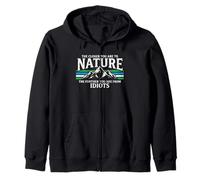 Cuanto más Cerca estás de la Naturaleza... Diversión al Aire Libre Senderismo Camping Sudadera con Capucha