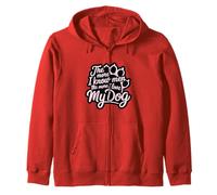 Cuanto más conozco a los hombres, más amo a mi perro amante de la pata rosa Sudadera con Capucha