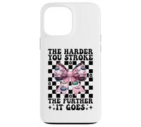 Cuanto más difícil acaricias más se va Curling Stone Girl Carcasa para iPhone 13 Pro MAX