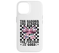 Cuanto más difícil acaricias más se va Curling Stone Girl Carcasa para iPhone 14