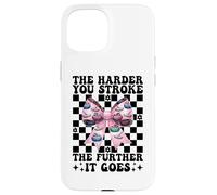 Cuanto más difícil acaricias más se va Curling Stone Girl Carcasa para iPhone 15