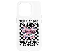 Cuanto más difícil acaricias más se va Curling Stone Girl Carcasa para iPhone 15 Pro