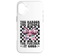 Cuanto más difícil acaricias más se va Curling Stone Girl Carcasa para iPhone 16 Plus