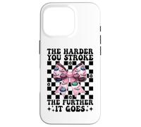 Cuanto más difícil acaricias más se va Curling Stone Girl Carcasa para iPhone 16 Pro