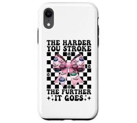 Cuanto más difícil acaricias más se va Curling Stone Girl Carcasa para iPhone XR