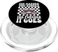 Cuanto más difícil acaricias más se va Curling Stone Girl PopSockets PopGrip para MagSafe