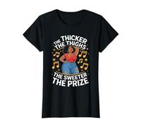 Cuanto más gruesos son los muslos más dulce El premio Curvy Humor Camiseta