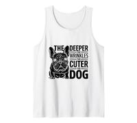 Cuanto más profundas son las arrugas, la mascota de rescate de la raza de perro más linda Camiseta sin Mangas