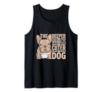 Cuanto más profundas son las arrugas, la mascota de rescate de la raza de perro más linda Camiseta sin Mangas