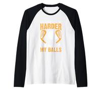 Cuanto más Viejo me Pongo más difícil es Encontrar mis Bolas Camiseta Manga Raglan