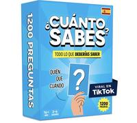 ¿Cuánto sabes? - Juegos de mesa adulto con 1200 Preguntas - Divertido Juego Mesa - Juegos de cartas de Trivial para Familia con Adolescentes y Adultos - Regalo Chico - Juego de Fiesta - En Español