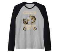 ¿Cuántos días a la Semana deberías IR a Pescar 6-7 Funny Meme 67 Camiseta Manga Raglan