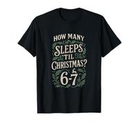 Cuántos Duermen hasta Navidad 67 Six Seven Pijamas a Juego Camiseta
