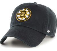 Cuarenta Siete 47 Brand Boston Bruins Black Clean Up Curved Visera Strapback Cap