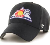 Cuarenta Siete 47 Brand Colorado Rockies Black MVP Curved Visera strapback Cap