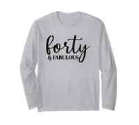 Cuarenta y Fabuloso, 40 años, para Mujeres Ella, 40 Manga Larga
