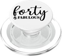 Cuarenta y Fabuloso, 40 años, para Mujeres Ella, 40 PopSockets PopGrip para MagSafe