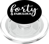 Cuarenta y fabuloso, 40 años, para mujeres Su 40 cumpleaños PopSockets PopGrip para MagSafe