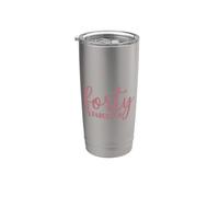 Cuarenta y fabuloso, 40 años para mujeres Su 40 cumpleaños Vaso térmico de acero inoxidable de doble pared