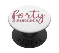 Cuarenta y fabulosos 40 años para Mujeres Su 40 cumpleaños PopSockets PopGrip Adhesivo