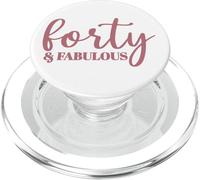 Cuarenta y fabulosos 40 años para Mujeres Su 40 cumpleaños PopSockets PopGrip para MagSafe