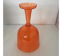 Cuarta octava de aproximadamente 16,5 cm color naranja cristal cantando cáliz, perfecto chakra sacro nota D para terapia de sonido estándar de 432 Hz.