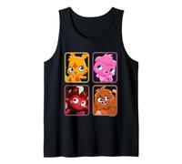 Cuarteto de Monstruos de Moshi Katsuma Poppet Diavlo Furi Camiseta sin Mangas