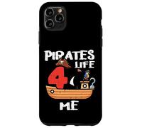 Cuarto cumpleaños: Pirates Life para mí, 4 años, cumpleaños, niños y niños Carcasa para iPhone 11 Pro MAX