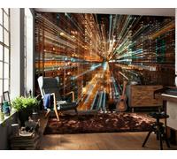 Komar 1 - XXL4 - 037 368 x 248 cm "Fusion Ciudad Scenic" papel pintado (4 unidades), color marrón