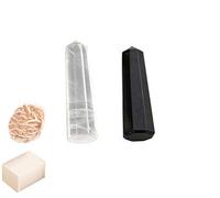 Cuarzo de cristal, de turmalina negra Varita Obelisco Jumbo Reiki Cristal Decoración de mesa de equilibrio energía espiritual con rosa Selenita del desierto/Selenita de cubo-Blessfull Healing