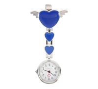 Cuarzo, Reloj de Bolsillo de Enfermera Colgante, Metálico, Dial Grande | Portátil y Manos Libres, para Hospital y Visitas, Compatible Uniforme y Scrub Top