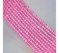 Cuarzo rosa facetado suelto for pulseras, collares y accesorios, ideal for la creación de joyas artesanales(2mm about 185pcs)