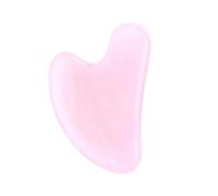 Cuarzo Rosa Gua Sha Herramienta De Elevación Facial Masajeador Facial Guasha Raspador Cuerpo Cuello Tabla De Raspado Cuidado De La Piel Masaje De Belleza Cuidado,pequeño Dedo Rosado