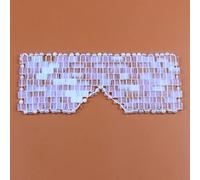 Cuarzo Rosa Mascarilla Refrescante Para Ojos Jade Natural Mascarilla Para Ojos Masajeador De Ojos Amatista Mascarillas Para Dormir Masaje Con Piedras Relajación,ópalo