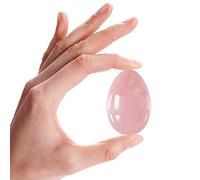 Cuarzo rosa natural Yoni Egg Set Estiramiento vaginal Huevo de jade Mujeres Ejercitador pélvico Masaje vaginal Yoni Wand, Huevos-3