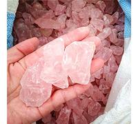 Cuarzo rosa piedra cruda piedras preciosas ásperas cristales minerales naturales pecera decoración moderna espiritual, 500g