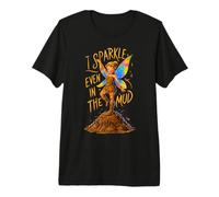 Cuatrimoto Mud Run Princess I Sparkle Even in Mud Team Fairy Girls Camiseta Premium