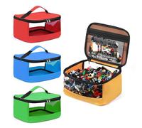 Cuatro Bolsas de Almacenamiento de Juguetes con Bolsillos for Instrucciones, adecuadas for Bloques de construcción clásicos, Rompecabezas, carros de Juguete, etc., tamaño Grande