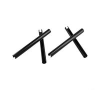 Cuatro cubiertas de tubo de radiador con longitudes ajustables para una ocultación eficaz de tuberías y mejorar la estética de la habitación sin procedimientos de instalación complejos (negro-200 mm)