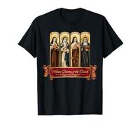 Cuatro Doctoras de la Iglesia Santas Católicas Teresa Camiseta