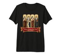Cuatro Doctoras de la Iglesia Santas Católicas Teresa Camiseta Premium