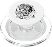 Cuatro Elementos Demon Tatuaje Arte Dibujo Anime Manga PopSockets PopGrip para MagSafe
